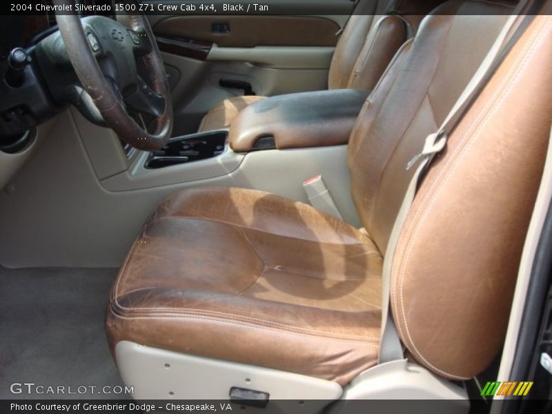 Black / Tan 2004 Chevrolet Silverado 1500 Z71 Crew Cab 4x4
