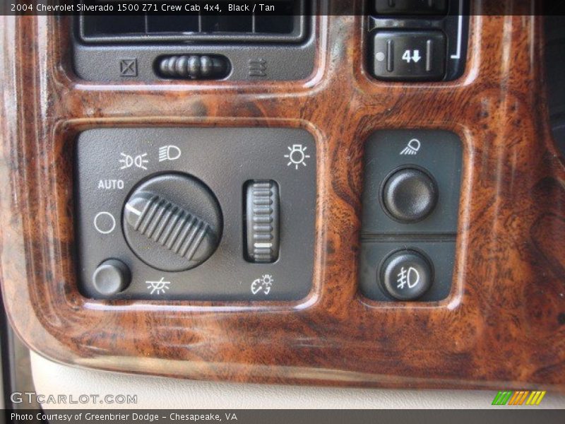 Black / Tan 2004 Chevrolet Silverado 1500 Z71 Crew Cab 4x4