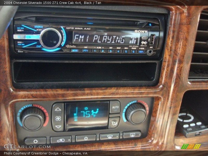 Black / Tan 2004 Chevrolet Silverado 1500 Z71 Crew Cab 4x4