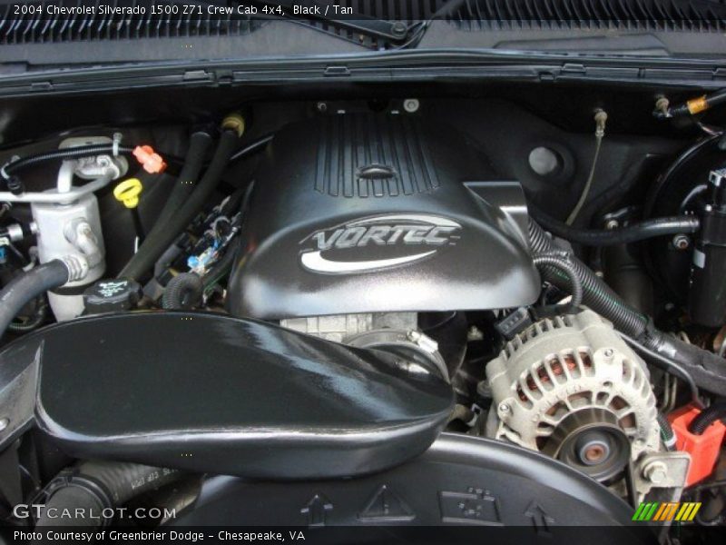 Black / Tan 2004 Chevrolet Silverado 1500 Z71 Crew Cab 4x4