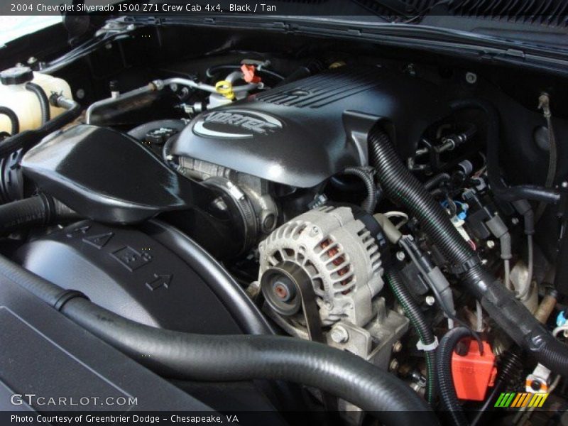 Black / Tan 2004 Chevrolet Silverado 1500 Z71 Crew Cab 4x4