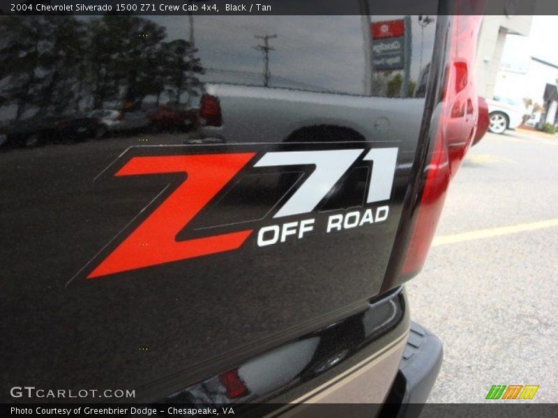 Black / Tan 2004 Chevrolet Silverado 1500 Z71 Crew Cab 4x4