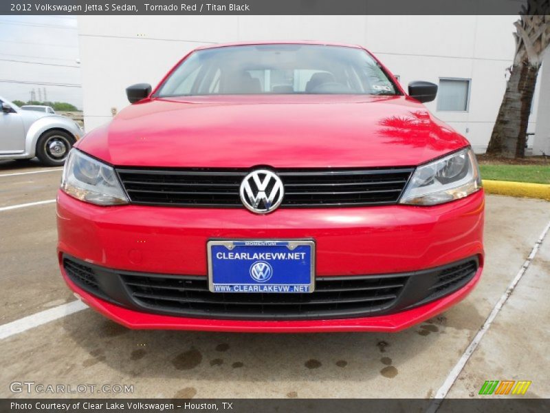 Tornado Red / Titan Black 2012 Volkswagen Jetta S Sedan