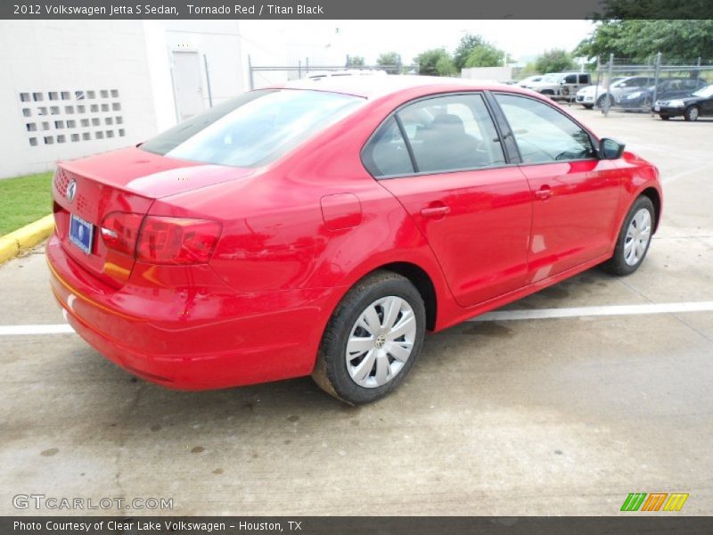 Tornado Red / Titan Black 2012 Volkswagen Jetta S Sedan
