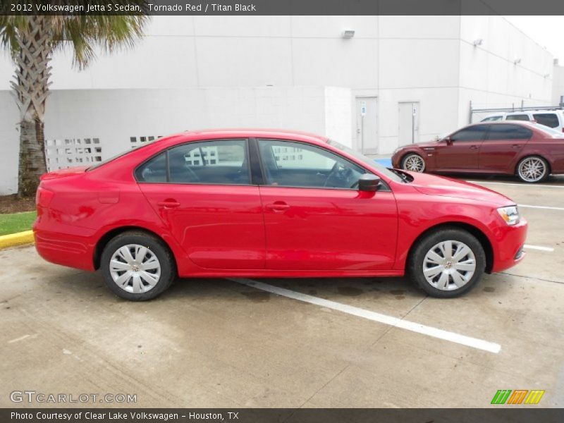 Tornado Red / Titan Black 2012 Volkswagen Jetta S Sedan