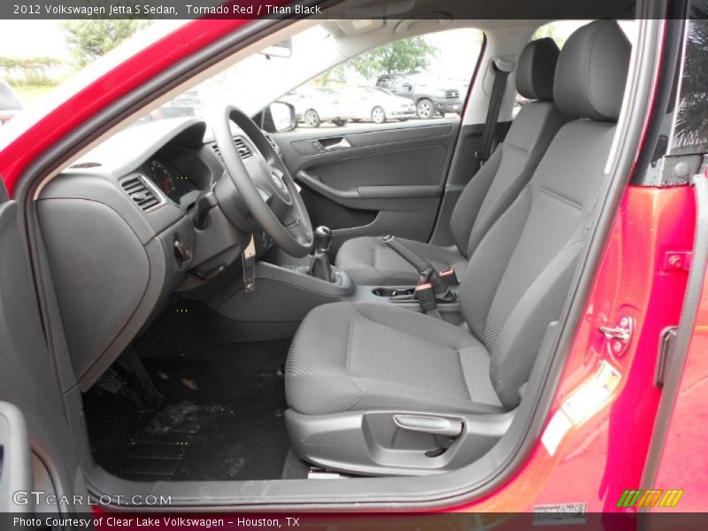 Tornado Red / Titan Black 2012 Volkswagen Jetta S Sedan