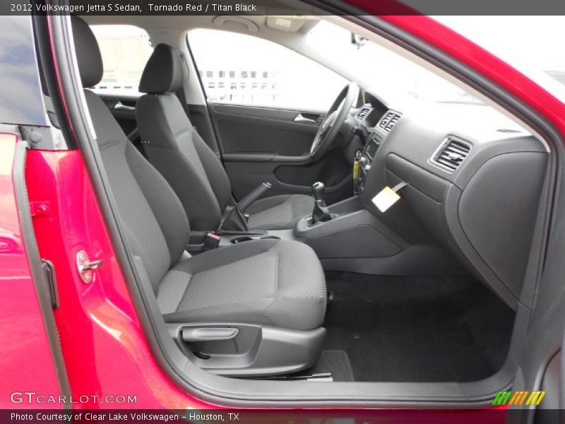 Tornado Red / Titan Black 2012 Volkswagen Jetta S Sedan