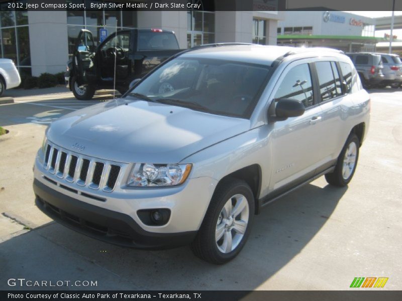 Bright Silver Metallic / Dark Slate Gray 2012 Jeep Compass Sport