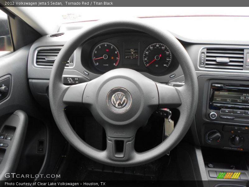 Tornado Red / Titan Black 2012 Volkswagen Jetta S Sedan