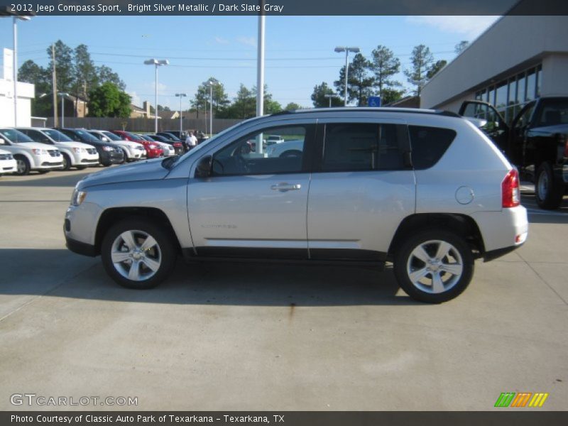 Bright Silver Metallic / Dark Slate Gray 2012 Jeep Compass Sport