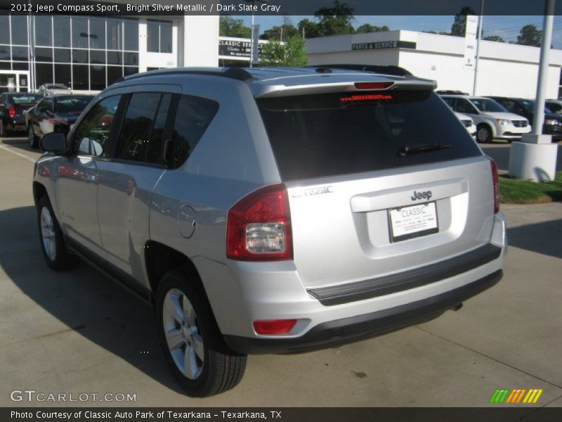 Bright Silver Metallic / Dark Slate Gray 2012 Jeep Compass Sport