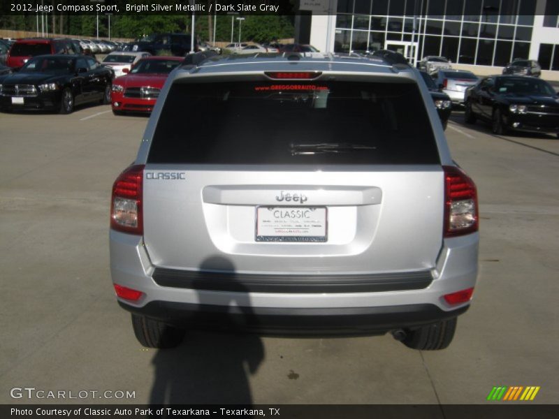 Bright Silver Metallic / Dark Slate Gray 2012 Jeep Compass Sport