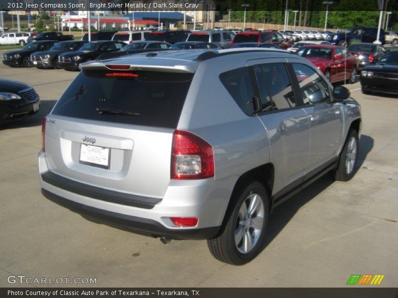 Bright Silver Metallic / Dark Slate Gray 2012 Jeep Compass Sport