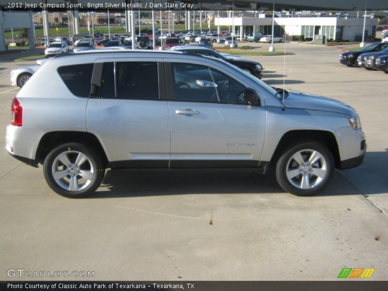 Bright Silver Metallic / Dark Slate Gray 2012 Jeep Compass Sport