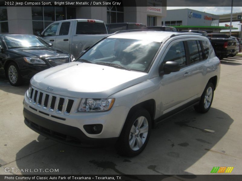 Bright Silver Metallic / Dark Slate Gray 2012 Jeep Compass Sport