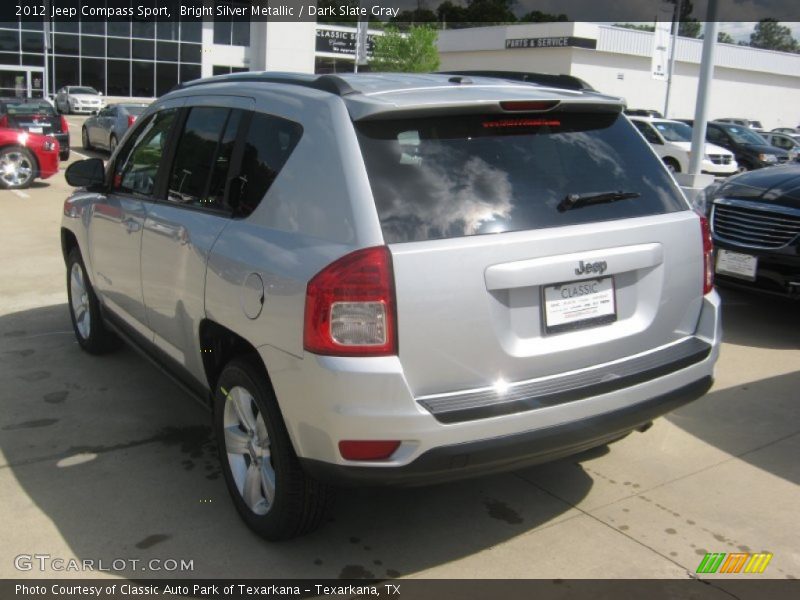 Bright Silver Metallic / Dark Slate Gray 2012 Jeep Compass Sport