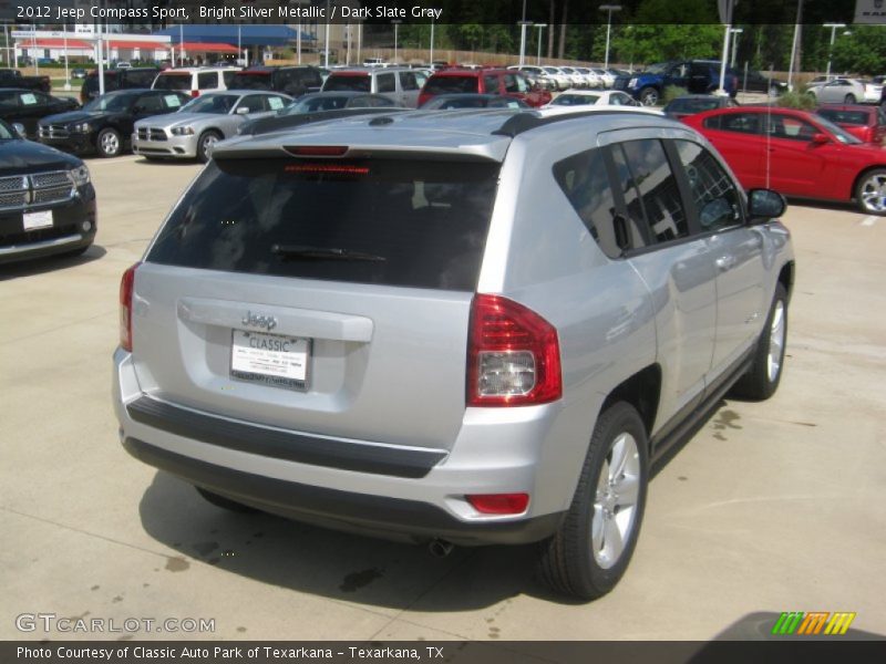 Bright Silver Metallic / Dark Slate Gray 2012 Jeep Compass Sport