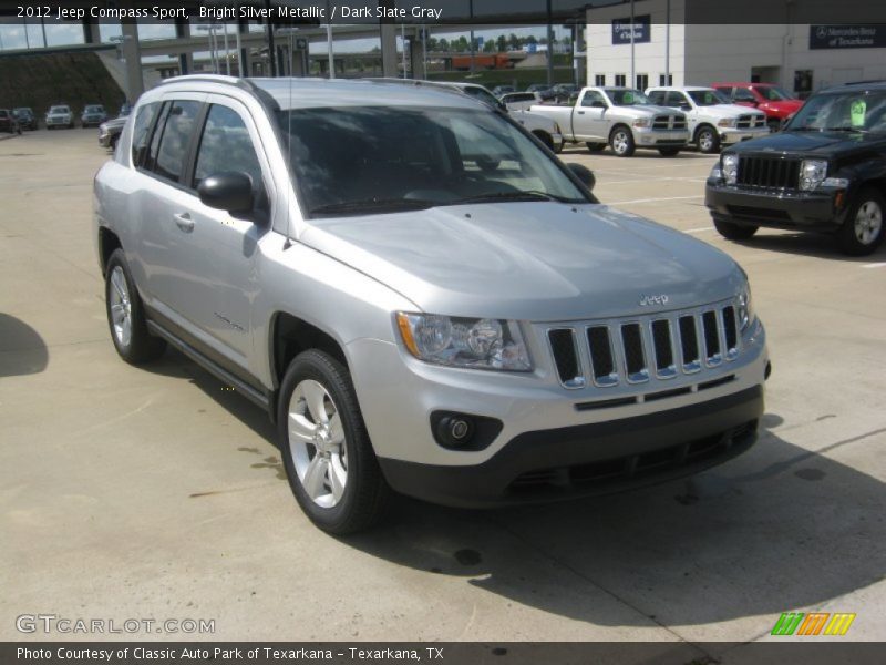 Bright Silver Metallic / Dark Slate Gray 2012 Jeep Compass Sport