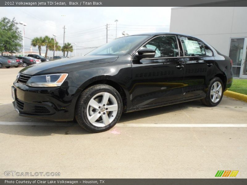 Black / Titan Black 2012 Volkswagen Jetta TDI Sedan