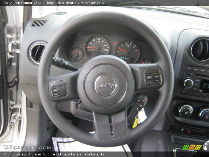 Bright Silver Metallic / Dark Slate Gray 2012 Jeep Compass Sport