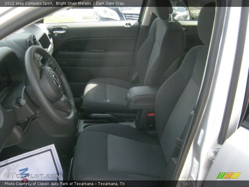 Bright Silver Metallic / Dark Slate Gray 2012 Jeep Compass Sport