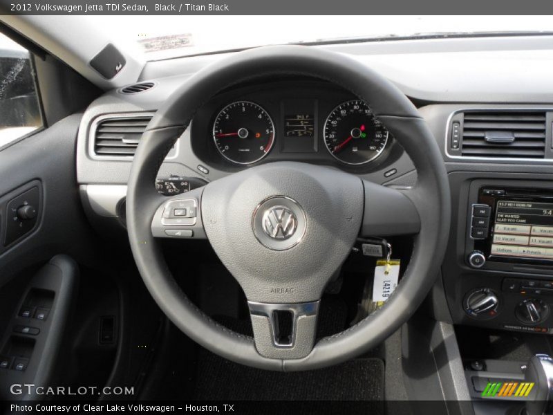 Black / Titan Black 2012 Volkswagen Jetta TDI Sedan