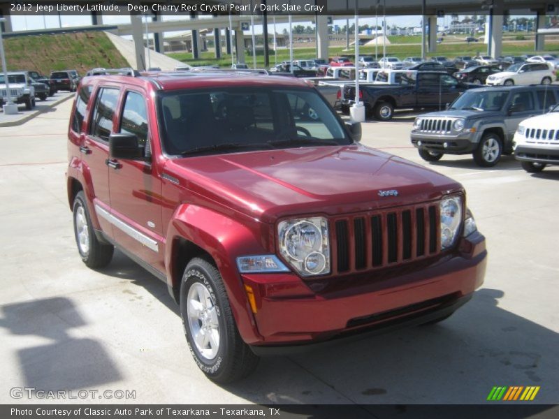 Deep Cherry Red Crystal Pearl / Dark Slate Gray 2012 Jeep Liberty Latitude