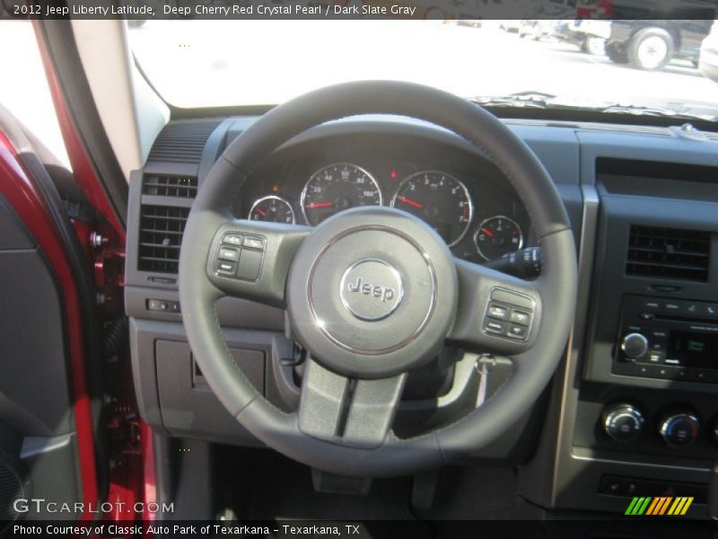 Deep Cherry Red Crystal Pearl / Dark Slate Gray 2012 Jeep Liberty Latitude
