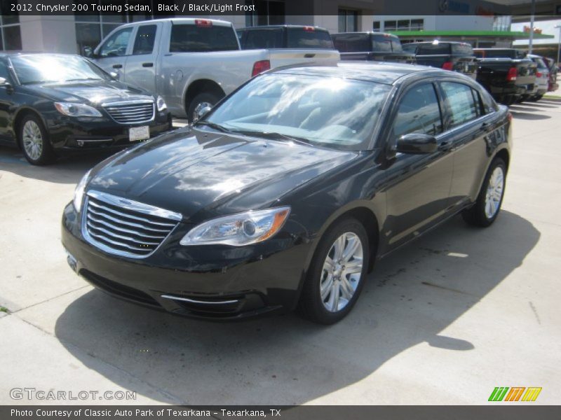 Black / Black/Light Frost 2012 Chrysler 200 Touring Sedan