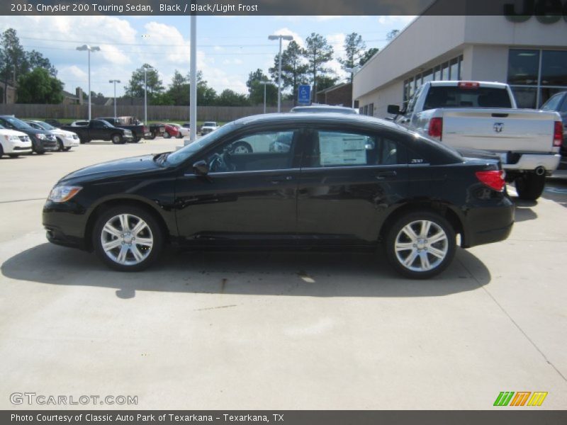 Black / Black/Light Frost 2012 Chrysler 200 Touring Sedan