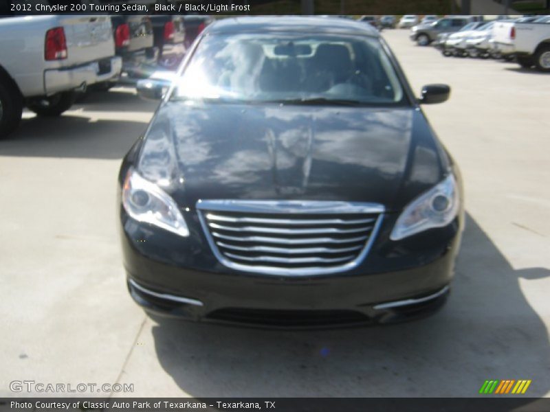 Black / Black/Light Frost 2012 Chrysler 200 Touring Sedan