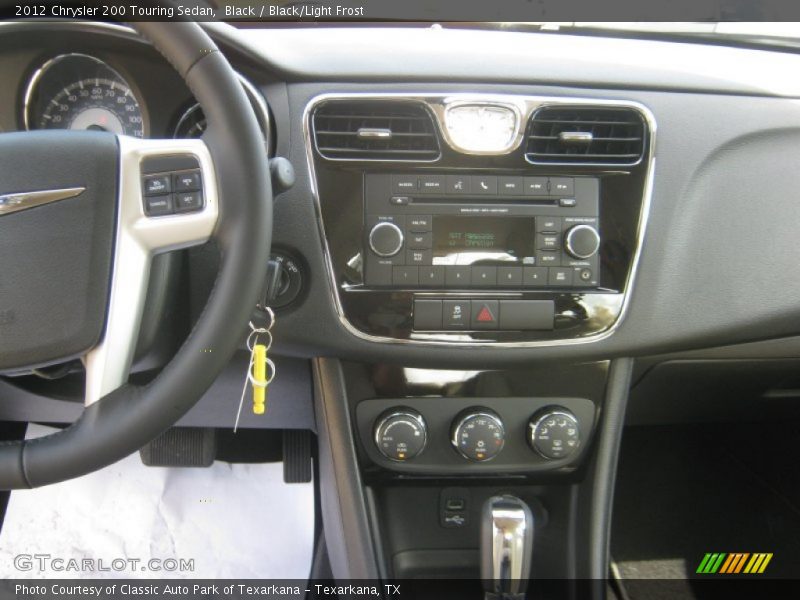 Black / Black/Light Frost 2012 Chrysler 200 Touring Sedan