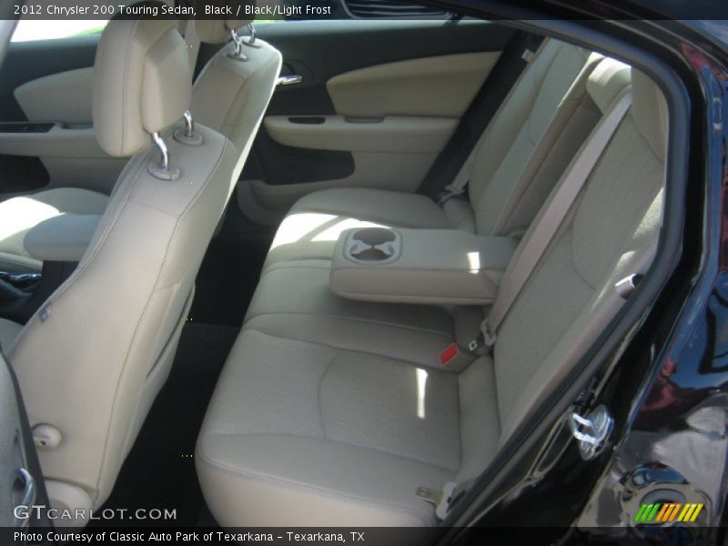 Black / Black/Light Frost 2012 Chrysler 200 Touring Sedan