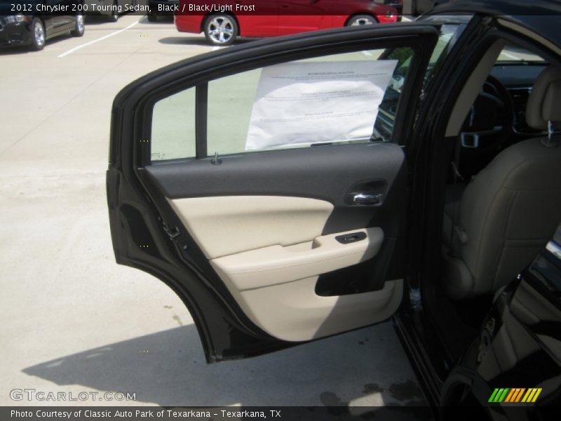 Black / Black/Light Frost 2012 Chrysler 200 Touring Sedan