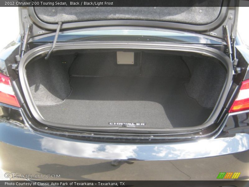 Black / Black/Light Frost 2012 Chrysler 200 Touring Sedan