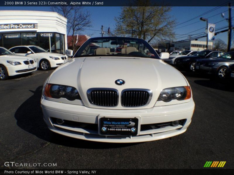 Alpine White / Sand 2000 BMW 3 Series 323i Convertible