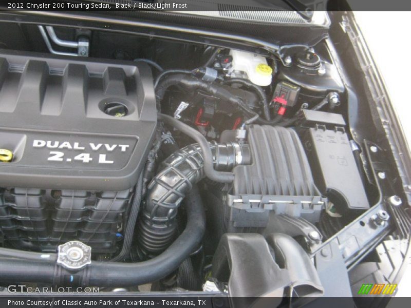 Black / Black/Light Frost 2012 Chrysler 200 Touring Sedan