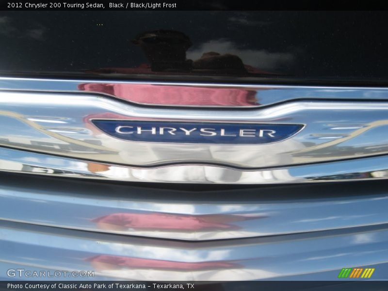 Black / Black/Light Frost 2012 Chrysler 200 Touring Sedan