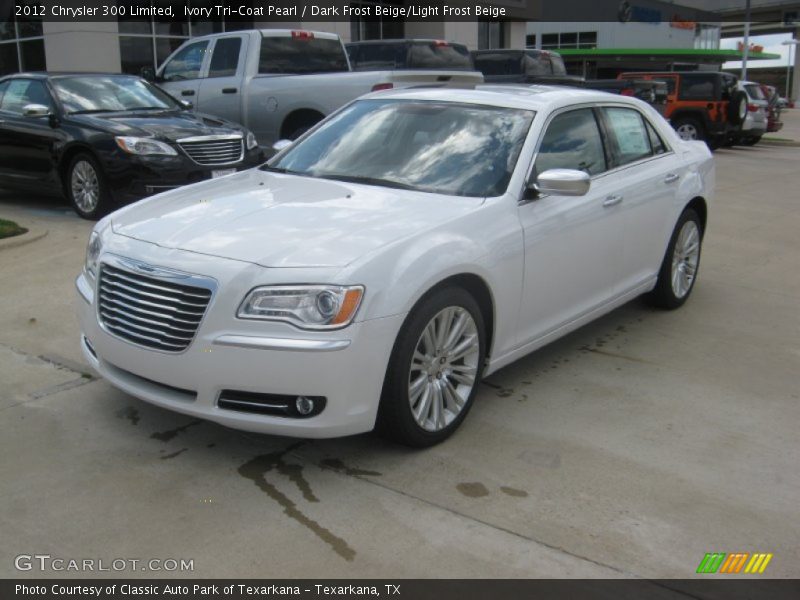 Ivory Tri-Coat Pearl / Dark Frost Beige/Light Frost Beige 2012 Chrysler 300 Limited