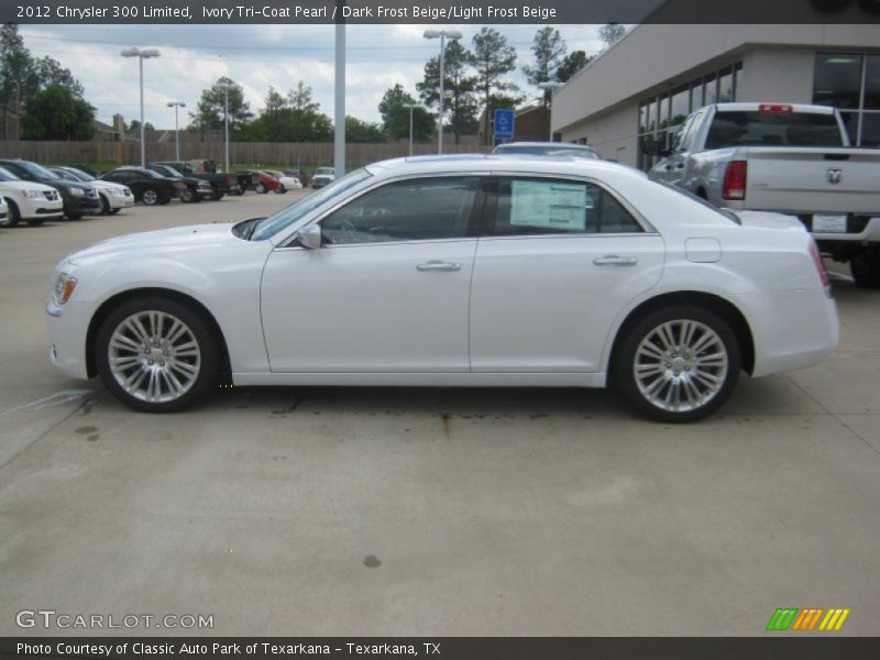 Ivory Tri-Coat Pearl / Dark Frost Beige/Light Frost Beige 2012 Chrysler 300 Limited