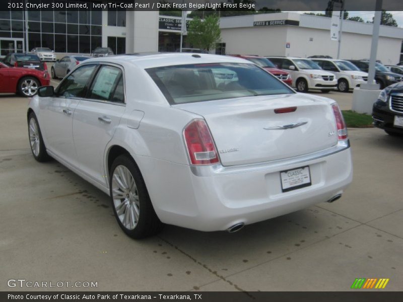 Ivory Tri-Coat Pearl / Dark Frost Beige/Light Frost Beige 2012 Chrysler 300 Limited