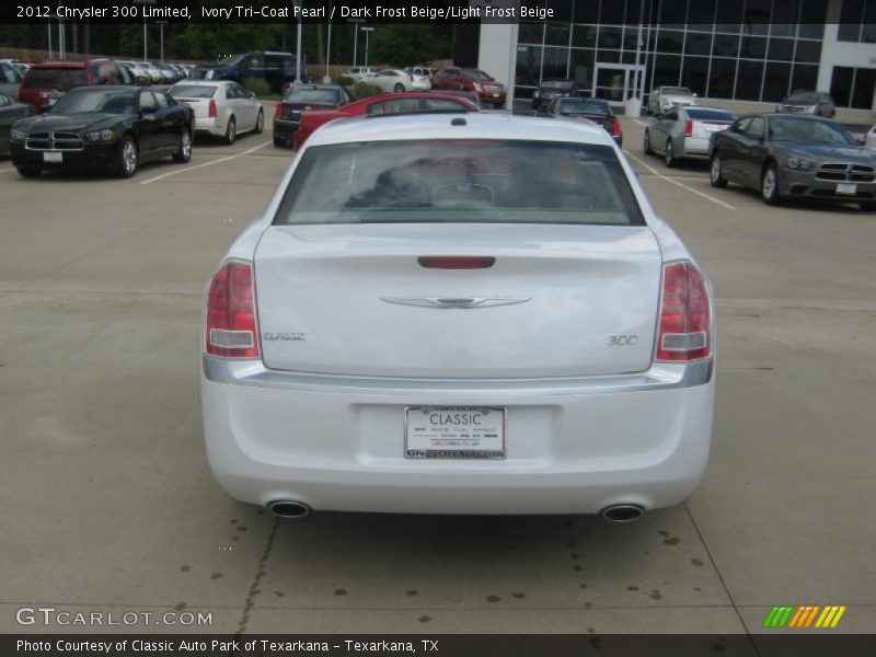 Ivory Tri-Coat Pearl / Dark Frost Beige/Light Frost Beige 2012 Chrysler 300 Limited