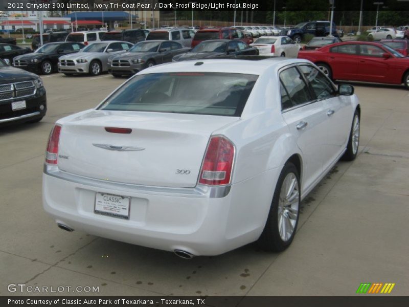 Ivory Tri-Coat Pearl / Dark Frost Beige/Light Frost Beige 2012 Chrysler 300 Limited