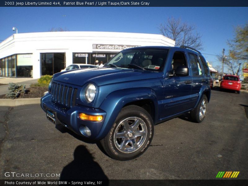 Patriot Blue Pearl / Light Taupe/Dark Slate Gray 2003 Jeep Liberty Limited 4x4