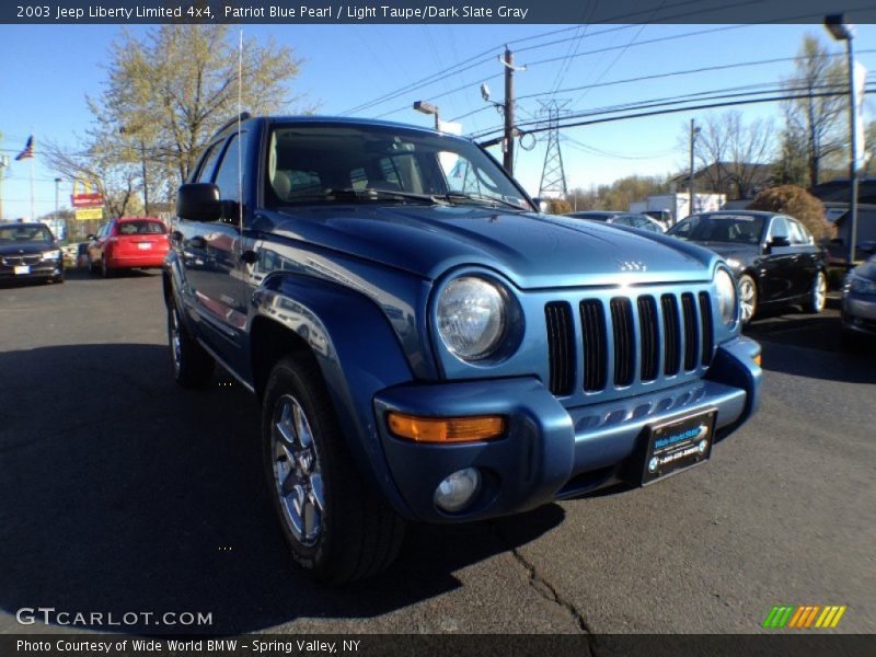 Patriot Blue Pearl / Light Taupe/Dark Slate Gray 2003 Jeep Liberty Limited 4x4