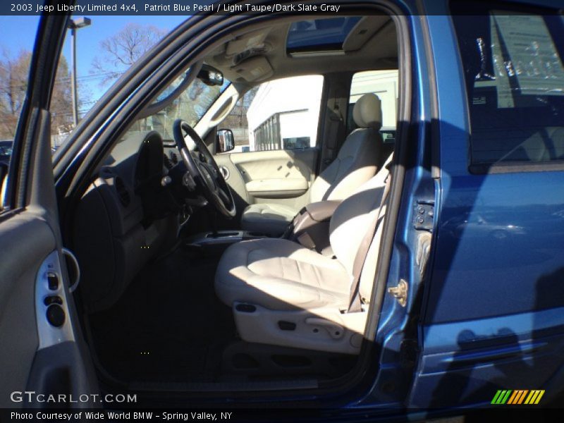 Patriot Blue Pearl / Light Taupe/Dark Slate Gray 2003 Jeep Liberty Limited 4x4