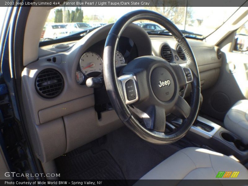 Patriot Blue Pearl / Light Taupe/Dark Slate Gray 2003 Jeep Liberty Limited 4x4