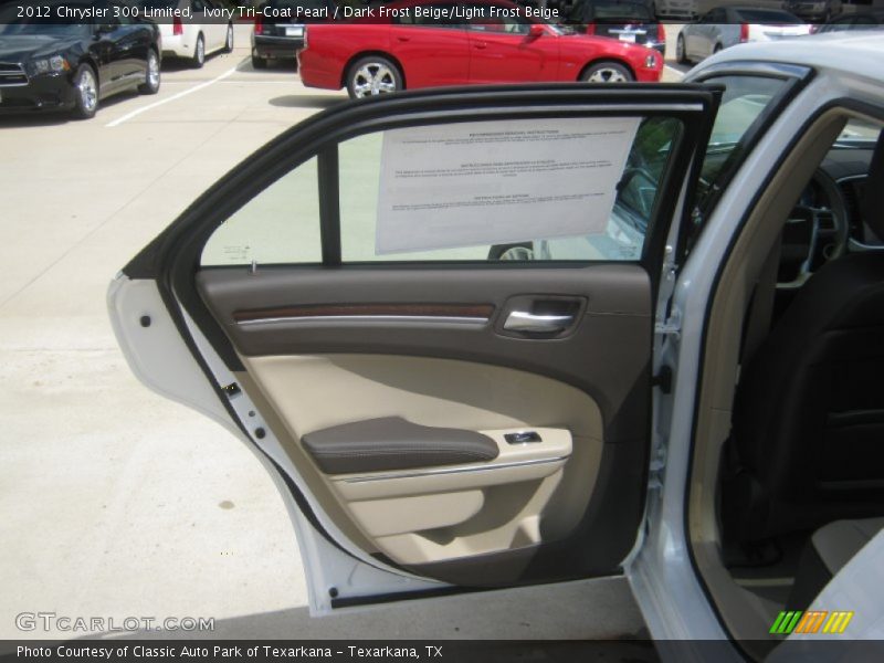 Ivory Tri-Coat Pearl / Dark Frost Beige/Light Frost Beige 2012 Chrysler 300 Limited