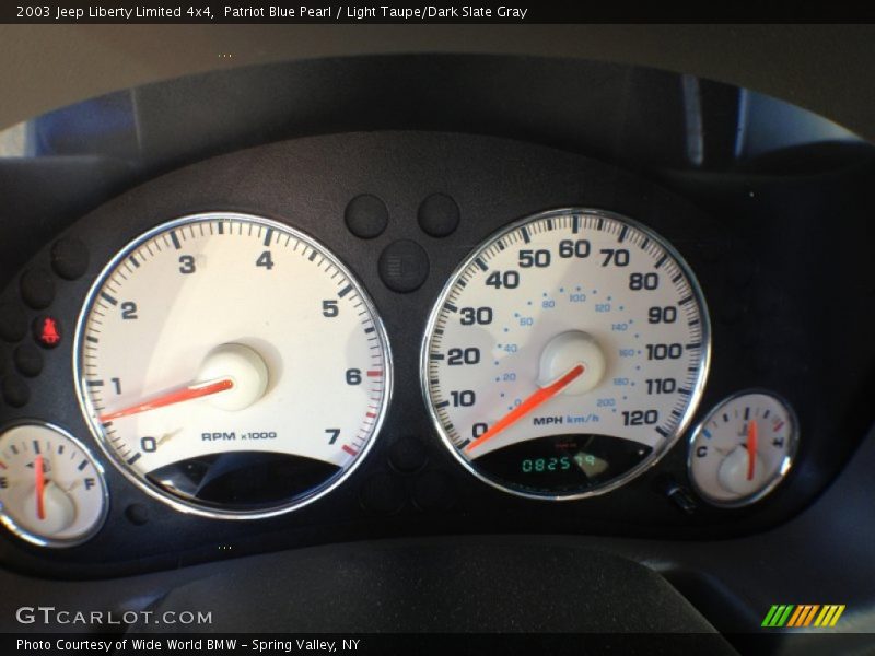 Patriot Blue Pearl / Light Taupe/Dark Slate Gray 2003 Jeep Liberty Limited 4x4