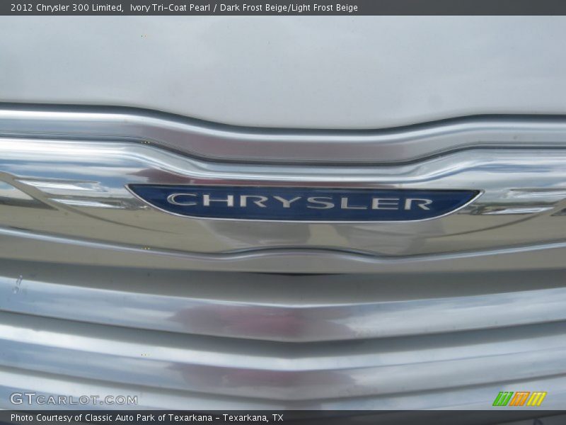 Ivory Tri-Coat Pearl / Dark Frost Beige/Light Frost Beige 2012 Chrysler 300 Limited